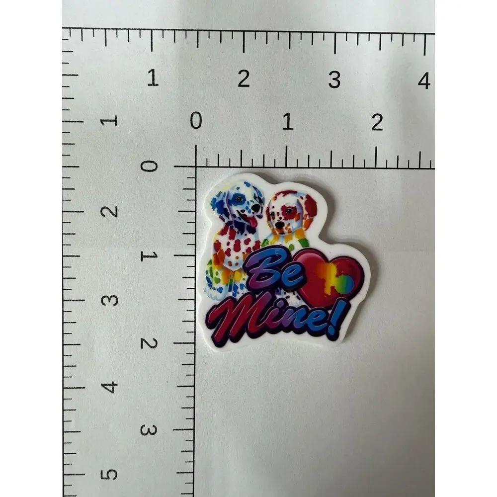 7 Pc Lisa Frank Be Mine Acrylic Flatbacks